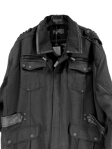 Royal Prestige Men&#39;s Black Winter Coat Zipper Pockets 50% Viscose Wool Size 5XL - £63.03 GBP