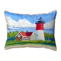Betsy Drake Nauset Lighthouse, Cape Cod, MA Large Indoor Outdoor Pillow 16x20 - £36.83 GBP