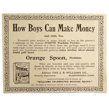 Ivorine Washing Powder 1894 Advertisement Victorian Orange Spoon ADBN1zz - £11.74 GBP