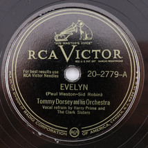 Tommy Dorsey - Evelyn / The Miracle Of The Bells 1948 10&quot; 78 rpm Camden 20-2779 - £13.54 GBP