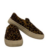 La Shella Slip Comfort Shoes Leopard Print Women Size 7.5 Round Toe Flat - €7,75 EUR