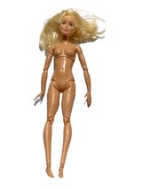 Mattel Blonde Barbie 2015 Fully Articulated Nude Blue Eyes - $19.70