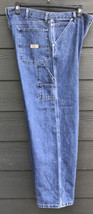 Vintage Wrangler Mens Carpenter Jeans Size 36x32 Medium 94LSWDV Baggy 19... - $29.74