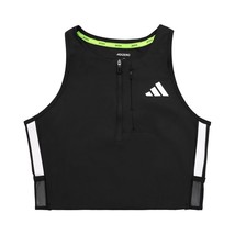 adidas Adizero Crop Tank Women&#39;s Running Top Sportswear Black AsiaFit NW... - $54.78