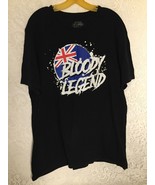 Rooster Teeth &quot;Rock Legend&quot; Men&#39;s XL Black T-Shirt Short Sleeve - £12.37 GBP