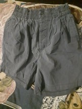 Vintage High Waist Shorts Navy Faded Longer A State Of Mind By  Palmetto&#39;s Sz M - £27.75 GBP