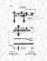 Telegraph Key Patent Print - Gunmetal - $7.95+