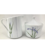Corelle Coordinates Shadow Iris Sugar Bowl with Lid and Creamer Set Exce... - £11.65 GBP