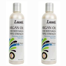 2 BOTTLES Of  Lusti Argan Oil Hair Moisturizer Triple Strength 8 oz. - $12.99