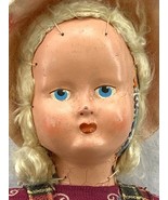 Antique Handmade Doll-11.5&quot;-Porcelain Head-Blue Eyes-Blonde Hair- - £149.12 GBP