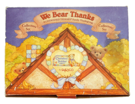 Cherisehd Teddies We Bear Thanks Family Thanksgiving Collectors Set Vintage 1996 - £38.04 GBP