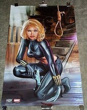 2002 Black Widow poster:Original 34x22 Marvel Avengers movie comic hero pin-up 1 - £28.64 GBP