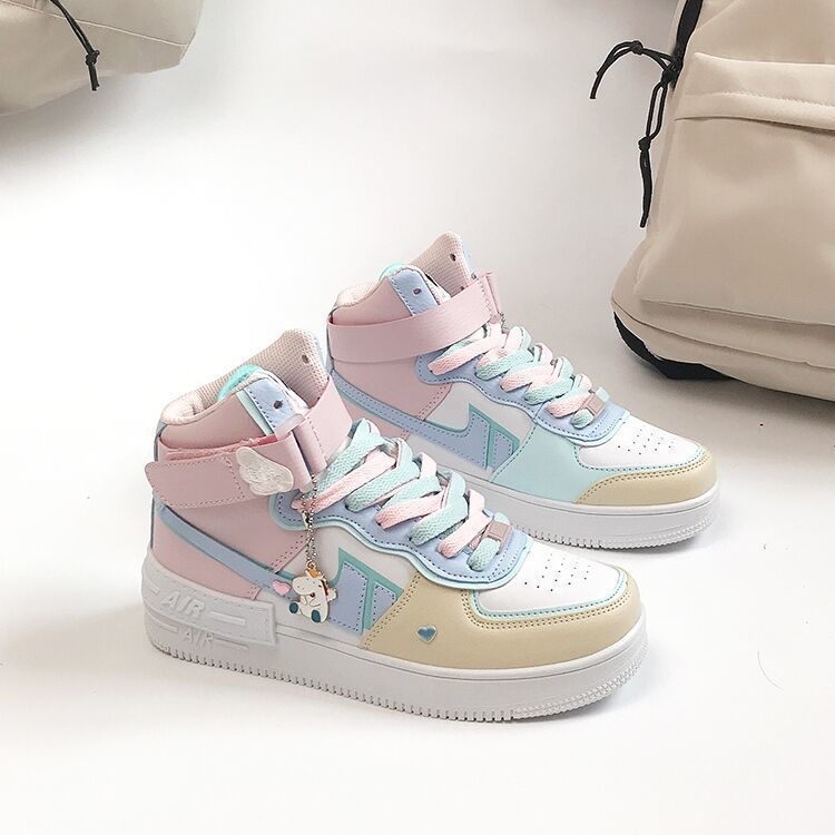 Primary image for Sneakers for Women Kawaii Shoes Fashion Sports Casual High Top Harajuku Cute Ath