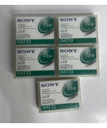 5 Pack Lot SONY DAT72 Data Tape Cartridges 36GB / 72GB - New / Sealed DG... - £47.00 GBP