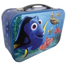 Walt Disney&#39;s Finiding Nemo Dory Large Carry All Tin Tote Lunchbox, NEW ... - $17.41