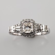 Authenticity Guarantee 
1.35 carat Radiant Diamond Halo 14k White Gold Engage... - £2,851.21 GBP