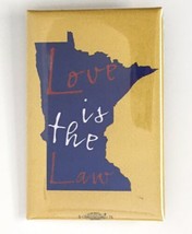 Love Is The Law Marriage DFL Campaign Button LGBT Minnesota Gay Lesbian - £7.86 GBP