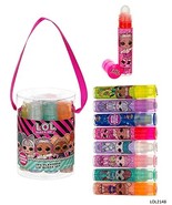L.O.L. Surprise! Party Favors - 7PC Lip Gloss Canister with Bonus Stickers - $190.18 MXN