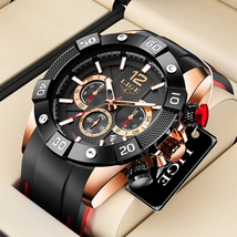 Watch Men Sport Quartz Wristwatch Chronograph Military Mens Watches Luminous  - £22.31 GBP