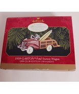 1939 GARTON FORD STATION WAGON 1999  HALLMARK ORNAMENT - $336.76 MXN
