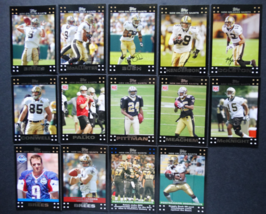 2007 Topps New Orleans Saints Team Set of 14 Football Cards - £5.50 GBP