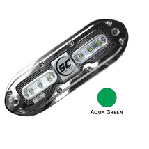 Shadow-Caster SCM-6 LED Underwater Light w/20&#39; Cable - 316 SS Housing - Aqua Gre - £312.12 GBP