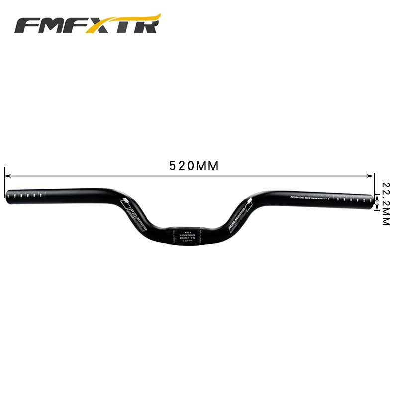 MTB bike Swallow Handlebar 25.4mm Folding Bicycle Handle Length 520mm Riser Matt - $122.11