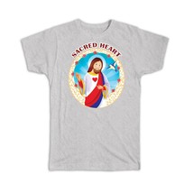 Sacred Heart of Jesus : Gift T-Shirt Catholic Religious Christ Saint - £14.38 GBP