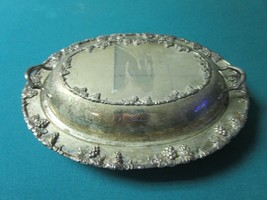 CRESCENT SILVERWARE MFG CO INC - Port Jervis, NY COVERED VEGETALBLE BOWL - £66.19 GBP