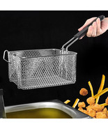 Chip Fryer Basket For Deep Frying Fits Most Commercial-Fryers Stainless ... - $366.72 MXN