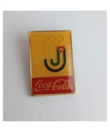 Vintage Coca-Cola Jordan Colorful Olympic Lapel Hat Pin - $11.51 CAD