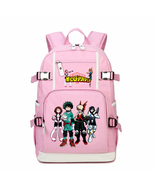 My Hero Academia Kid Backpack Schoolbag Bookbag Daypack Pink Large Bag A - £33.17 GBP