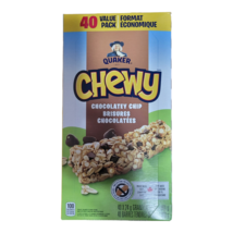 QUAKER CHEWY Chocolate Chip Granola Bars (40 Count) - New - Free Shipping - $35.00