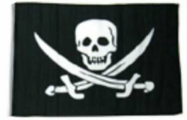 12X18 12&quot;X18&quot; Jolly Roger Pirate Calico Jack Rackham Sleeve Flag Garden - £11.00 GBP