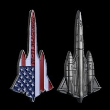 US SR-71 Blackbird Air Force Challenge Coin Aircraft Shaped Military Air... - $9.85