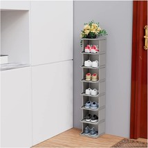 Madsouky Shoe Rack 8 Tiers Diy Narrow Stckable Free Standing Shoes Storage Tall - £33.82 GBP