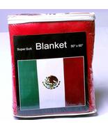 Super Soft Mexican Flag Fleece Blanket 5 ft x 4.2 ft. Bandera de México ... - £13.88 GBP