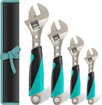 Adjustable Wrench Set 4pcs Wrench Auto Adjustable 4&quot; Adjustable Wrench Universal - £23.47 GBP