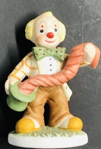 Lefton 10669 Clown Pulling Scarf From Hat Figurine Bisque Porcelain Vintage 1995 - £7.74 GBP