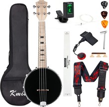 Kmise Banjolele Banjo Ukulele Concert Size 23 Inch with Bag Tuner Strap ... - £93.22 GBP