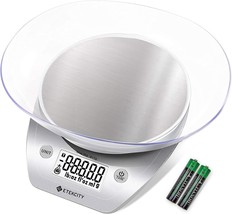 Etekcity 0.1G Food Kitchen Scale, Bowl, Digital Grams And Ounces For Weight - $37.93
