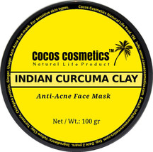 VEGAN Turmeric face Mask For Acne/ Detox Acne Facial Mask/ Yellow Clay mask - $15.69