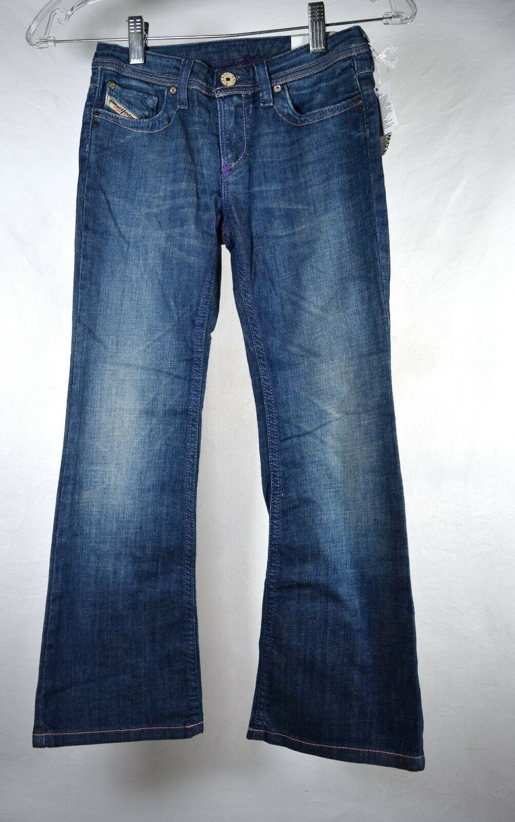 Diesel Girls Lowky B C Girl Blue Jeans 6 NWT - £31.65 GBP