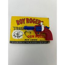 Vintage Roy Rogers Gun Puzzle Key Chain 1950s Plas-Trix Co Brooklyn NY - $60.00