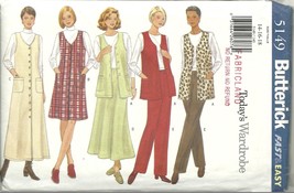 Butterick Sewing Pattern 5149 Misses Womens Vest Skirt Jumper Pants 14 16 18 New - £7.98 GBP