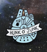 Star Wars millennium falcon “Hunk Of Junk” Cartoon Style Pin, Enamel Pin New! - £4.30 GBP