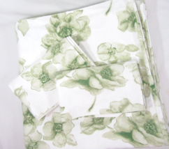 Pottery Barn Floral Sage Flannel 3-PC Queen Duvet Cover Set - $130.00