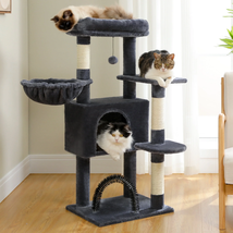 42" Cat Tree Condo with Large Perch Scratching Posts for Indoor Cats, Da... - $65.92