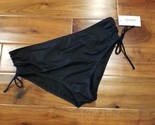 Swimsuits For All Swim Brief Bikini Bottoms Black With Side Ties Size 22... - $15.35