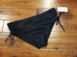 Swimsuits For All Swim Brief Bikini Bottoms Black With Side Ties Size 22... - $15.35